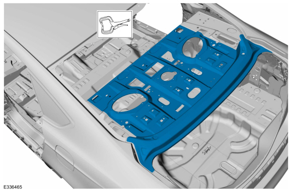 Ford Fusion. Rear Package Tray Panel. Removal and Installation