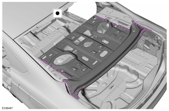 Ford Fusion. Rear Package Tray Panel. Removal and Installation