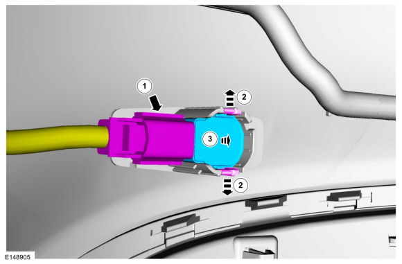 Ford Fusion. Rear Parking Aid Sensor. Removal and Installation