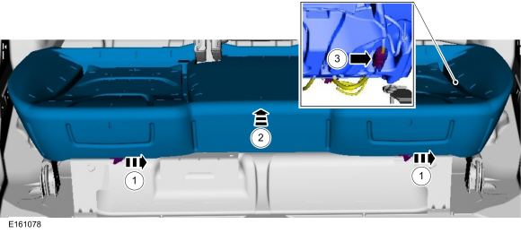 Ford Fusion. Rear Seat Cushion. Removal and Installation