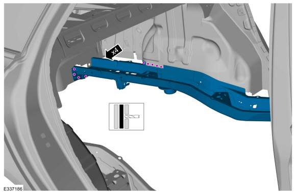 Ford Fusion. Rear Side Member. Removal and Installation