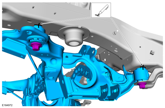 Ford Fusion. Rear Subframe - AWD. Removal and Installation