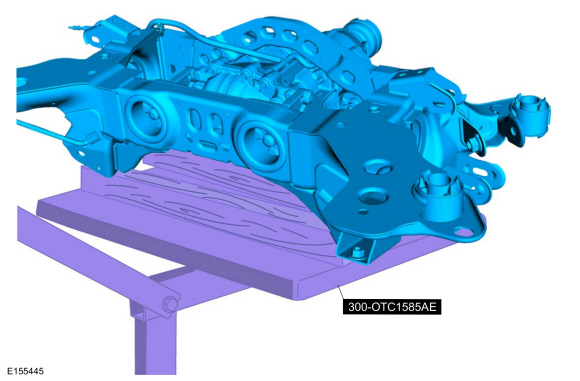 Ford Fusion. Rear Subframe - AWD. Removal and Installation