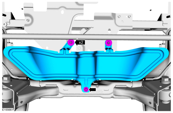 Ford Fusion. Rear Subframe - FWD. Removal and Installation