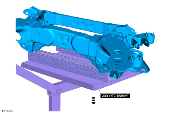 Ford Fusion. Rear Subframe - FWD. Removal and Installation