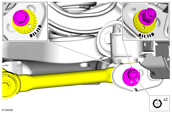 Ford Fusion. Rear Toe Adjustment. General Procedures