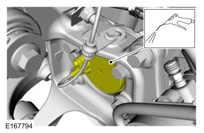 Ford Fusion. Rear Wheel Speed Sensor. Removal and Installation