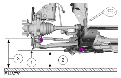 Ford Fusion. Ride Height Measurement. General Procedures