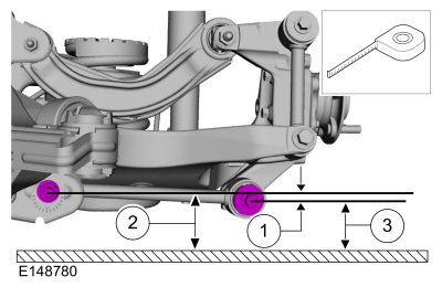 Ford Fusion. Ride Height Measurement. General Procedures