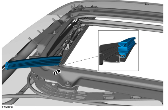 Ford Fusion. Roof Opening Panel Blind. Removal and Installation