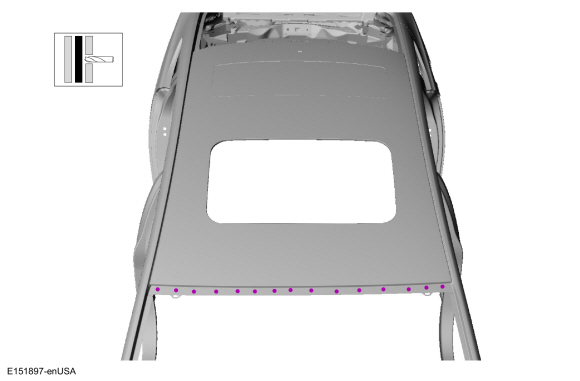 Ford Fusion. Roof Panel - Vehicles With: Roof Opening Panel. Removal and Installation