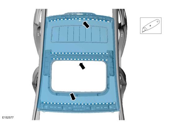 Ford Fusion. Roof Panel - Vehicles With: Roof Opening Panel. Removal and Installation