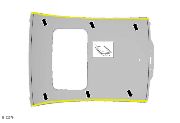 Ford Fusion. Roof Panel - Vehicles With: Roof Opening Panel. Removal and Installation