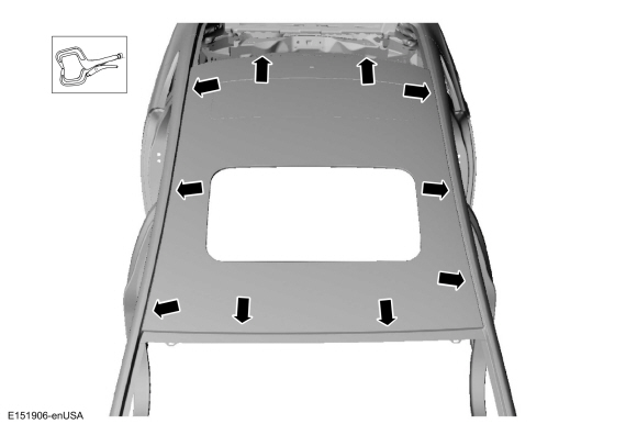 Ford Fusion. Roof Panel - Vehicles With: Roof Opening Panel. Removal and Installation