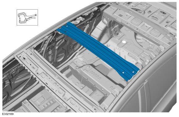 Ford Fusion. Roof Reinforcement. Removal and Installation