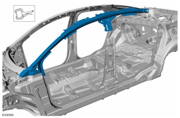 Ford Fusion. Roof Side Rail. Removal and Installation