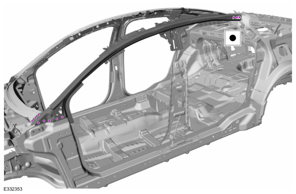 Ford Fusion. Roof Side Rail. Removal and Installation