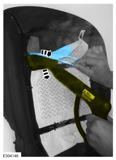 Ford Fusion. Seat Heater Mat Removal. General Procedures