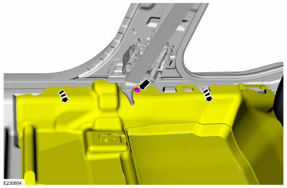 Ford Fusion. Seatbelt Retractor and Pretensioner. Removal and Installation