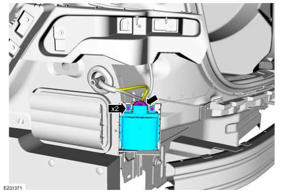 Ford Fusion. Side Obstacle Detection Control Module. Removal and Installation