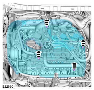 Ford Fusion. Starter Motor. Removal and Installation