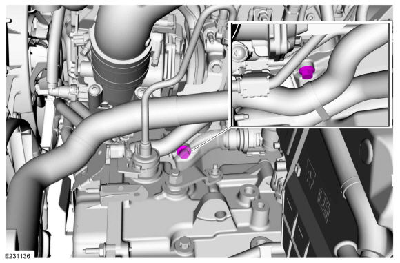 Ford Fusion. Starter Motor. Removal and Installation