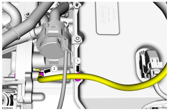 Ford Fusion. Starter Motor. Removal and Installation