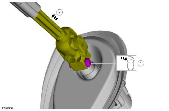 Ford Fusion. Steering Column. Removal and Installation