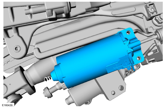 Ford Fusion. Steering Column Tilt Motor. Removal and Installation