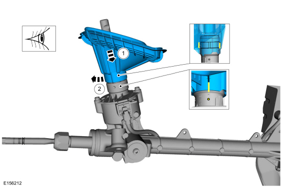 Ford Fusion. Steering Gear. Removal and Installation