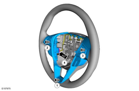 Ford Fusion. Steering Wheel Multifunction Switch. Removal and Installation