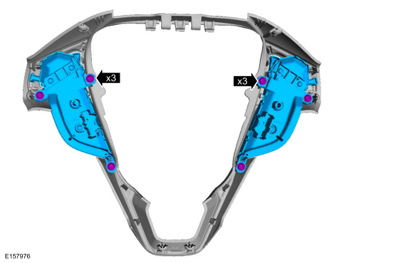 Ford Fusion. Steering Wheel Multifunction Switch. Removal and Installation