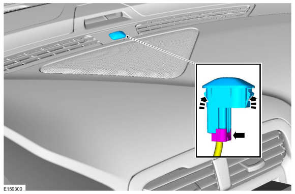 Ford Fusion. Sunload Sensor. Removal and Installation