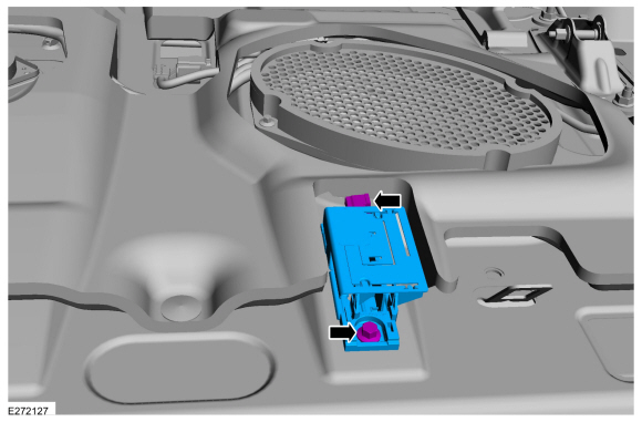 Ford Fusion. Telematics Control Unit (TCU) Module Antenna. Removal and Installation