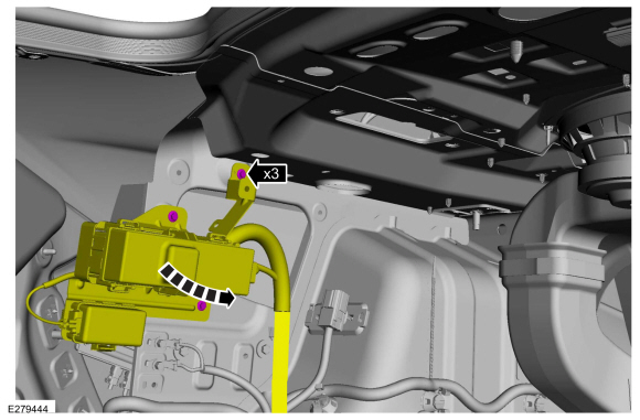 Ford Fusion. Telematics Control Unit (TCU) Module. Removal and Installation