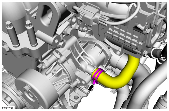 Ford Fusion. Thermostat Housing. Removal and Installation