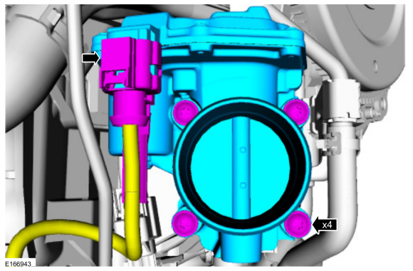 Ford Fusion. Throttle Body. Removal and Installation