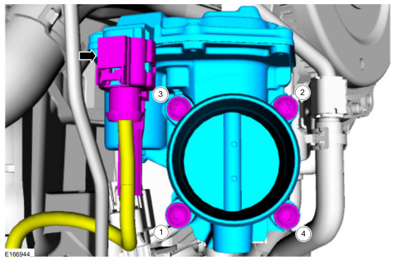 Ford Fusion. Throttle Body. Removal and Installation