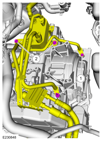 Ford Fusion. Transmission - 1.5L EcoBoost (118kW/160PS) – I4. Removal and Installation