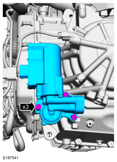 Ford Fusion. Transmission Fluid Auxiliary Pump. Removal and Installation