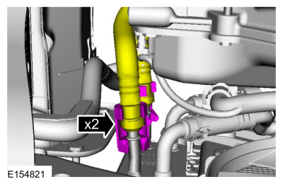 Ford Fusion. Transmission Fluid Cooler - 1.5L EcoBoost (118kW/160PS) – I4/2.5L Duratec (110kW/150PS). Removal and Installation