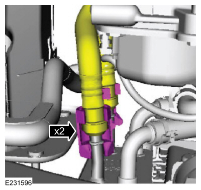 Ford Fusion. Transmission Fluid Cooler Tubes - 1.5L EcoBoost (110kW/150PS) – I4. Removal and Installation