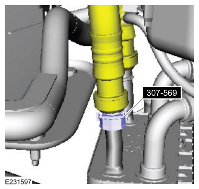 Ford Fusion. Transmission Fluid Cooler Tubes - 1.5L EcoBoost (110kW/150PS) – I4. Removal and Installation