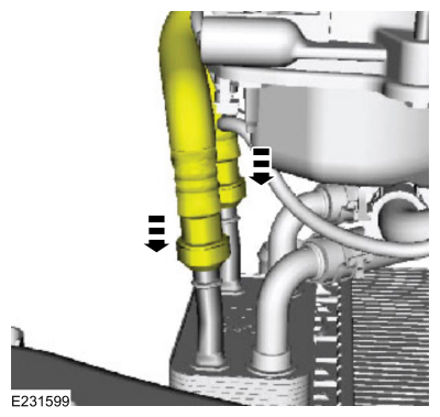 Ford Fusion. Transmission Fluid Cooler Tubes - 1.5L EcoBoost (110kW/150PS) – I4. Removal and Installation