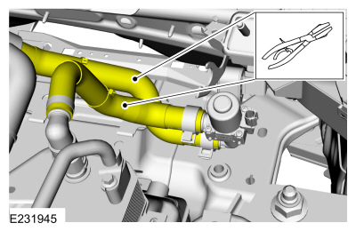 Ford Fusion. Transmission Fluid Heater Coolant Control Valve. Removal and Installation