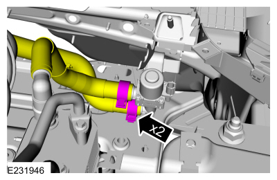 Ford Fusion. Transmission Fluid Heater Coolant Control Valve. Removal and Installation