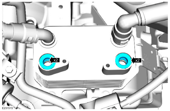 Ford Fusion. Transmission Fluid Warmer. Removal and Installation