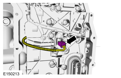 Ford Fusion. Transmission Internal Wiring Harness Frame. Removal and Installation