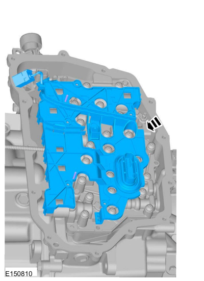 Ford Fusion. Transmission Internal Wiring Harness Frame. Removal and Installation