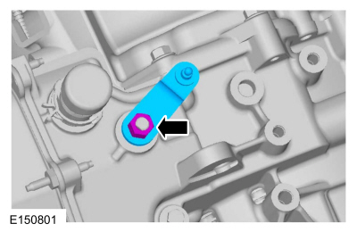 Ford Fusion. Transmission Range (TR) Sensor. Removal and Installation